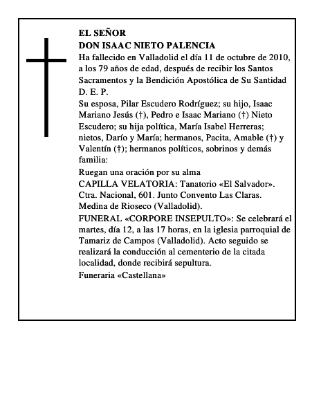 Don Isaac Nieto Palencia