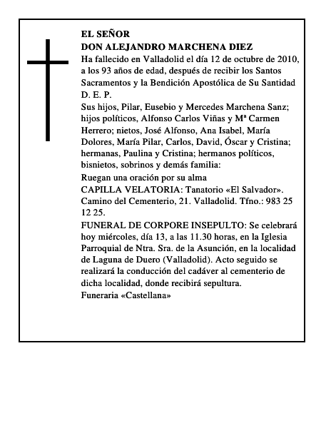 Don Alejandro Marchena Diez