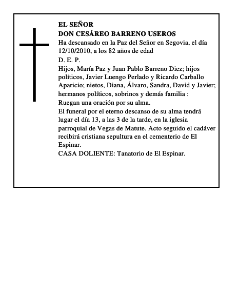 Don Cesáreo Barreno Useros