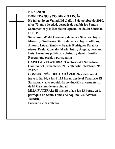 Don Francisco Díez García