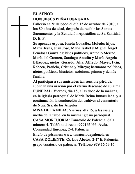 Don Jesús Peñalosa Sada