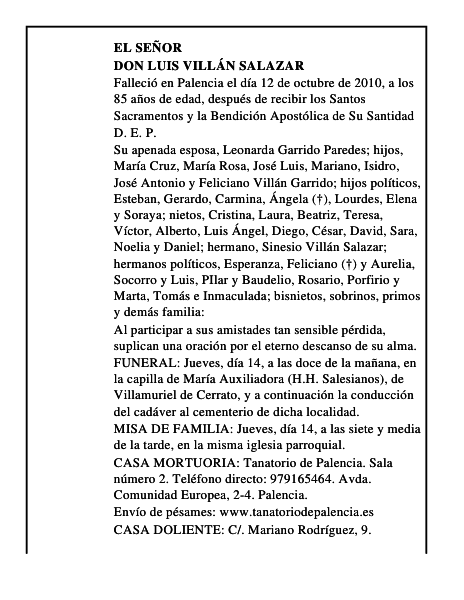 Don Luis Villán Salazar