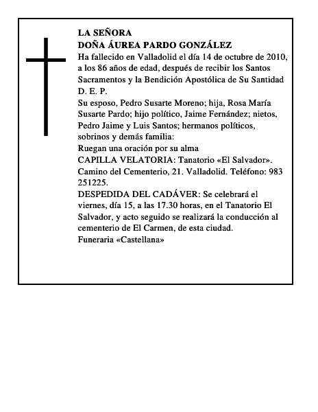 Doña Áurea Pardo González