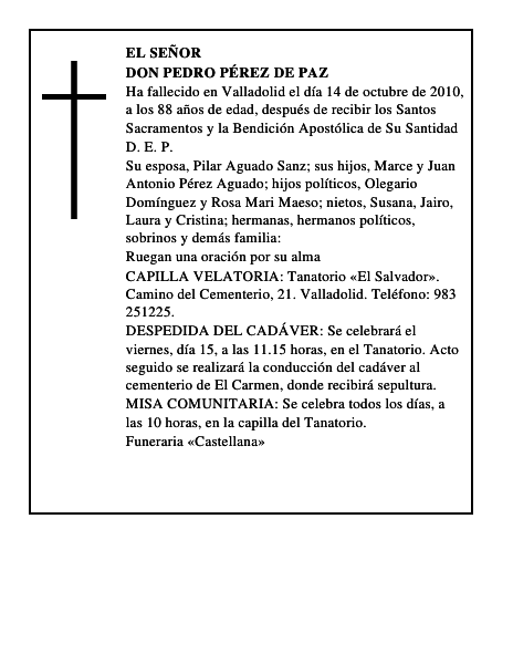 Don Pedro Pérez de Paz