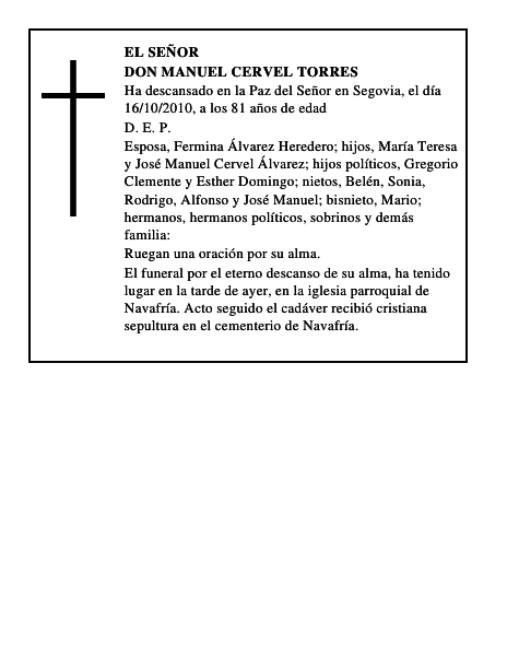 Don Manuel Cervel Torres