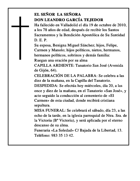 Don Leandro García Tejedor