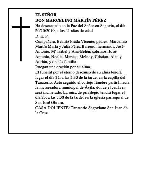 Don Marcelino Martín Pérez