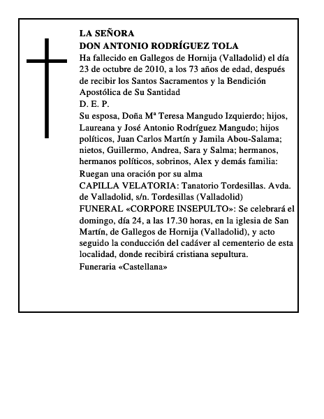 Don Antonio Rodríguez Tola