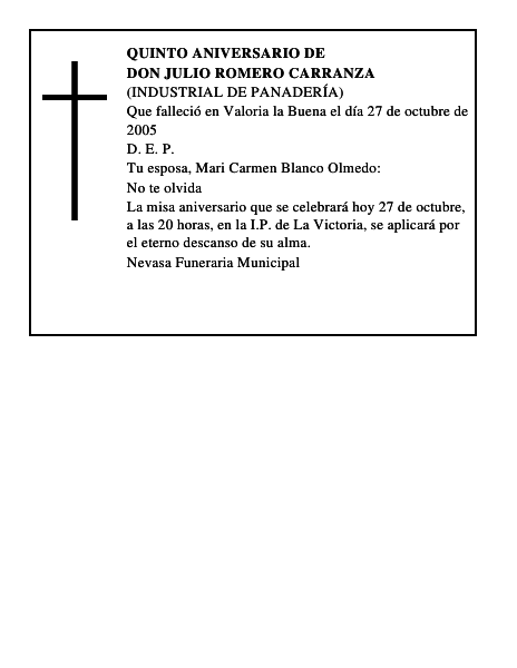 Don Julio Romero Carranza
