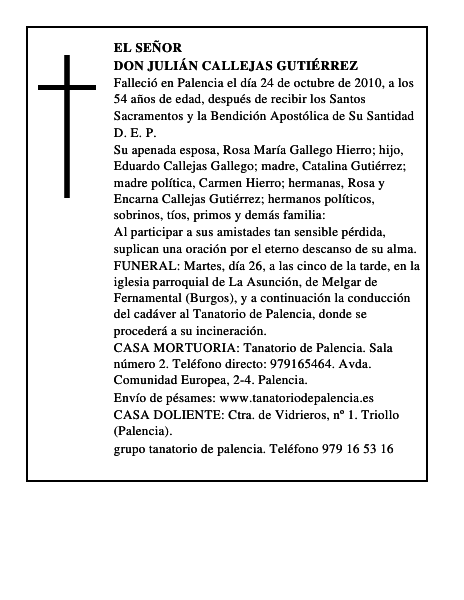 Don Julián Callejas Gutiérrez