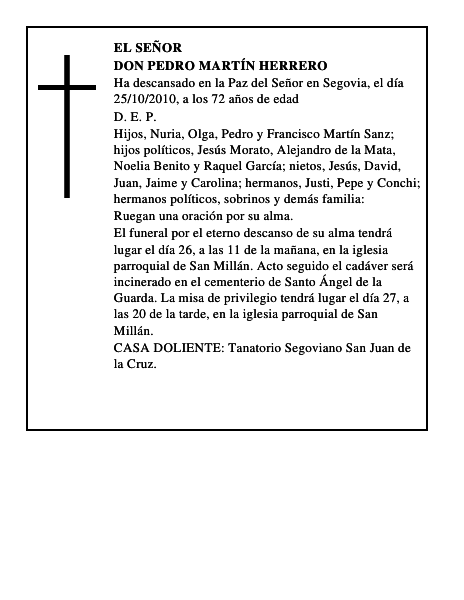 Don Pedro Martín Herrero