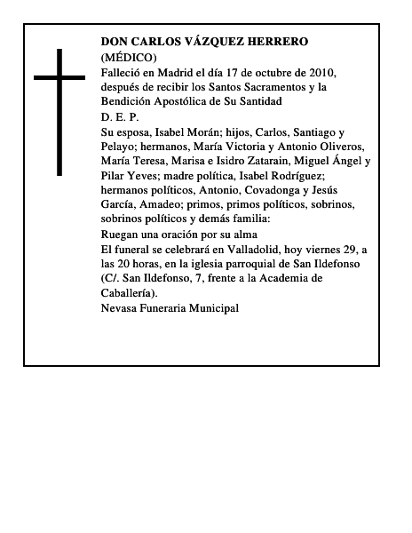 Don Carlos Vázquez Herrero