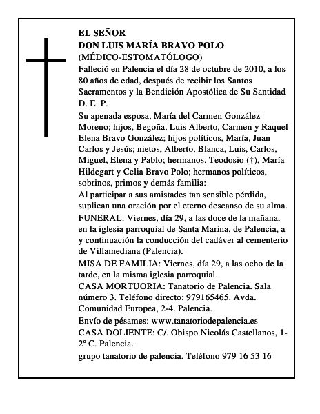 Don Luis María Bravo Polo