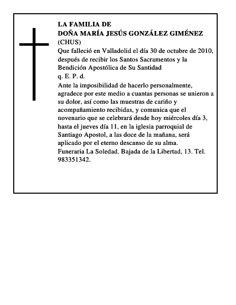 Doña María Jesús González Giménez