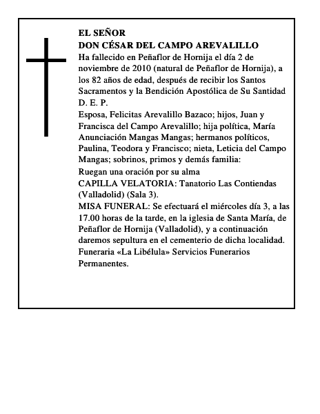Don César del Campo Arevalillo