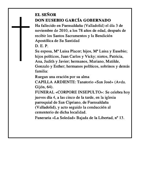 Don Eusebio García Gobernado