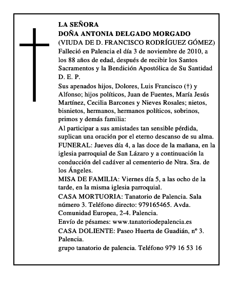 Doña Antonia Delgado Morgado