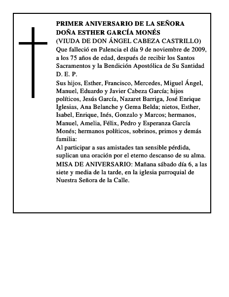Doña Esther García Monés
