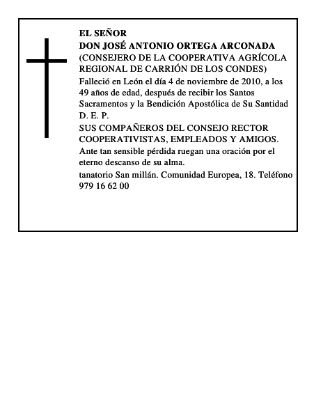 Don José Antonio Ortega Arconada