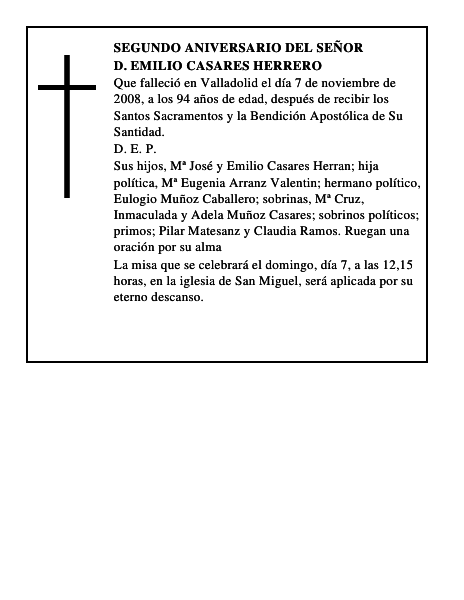 D. Emilio Casares Herrero