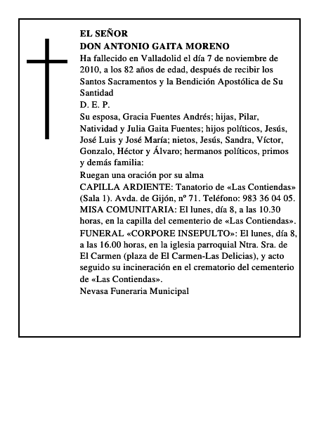 Don Antonio Gaita Moreno