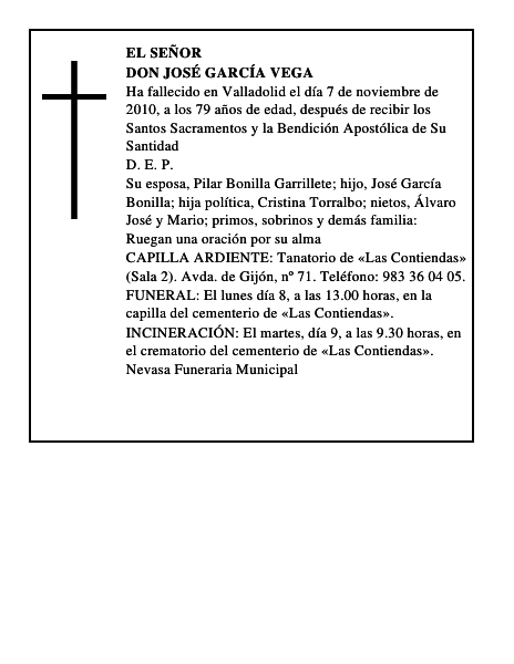 Don José García Vega