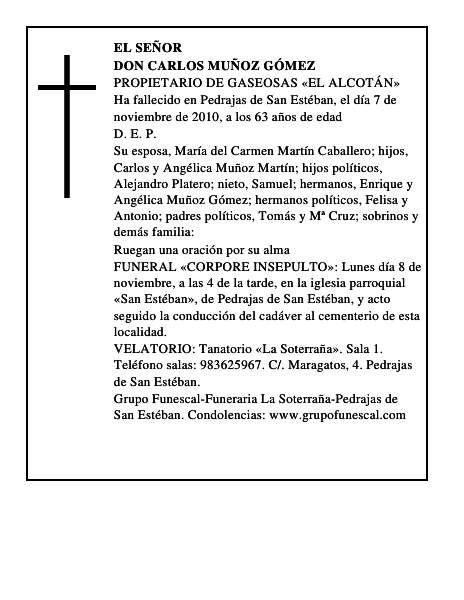 Don Carlos Muñoz Gómez