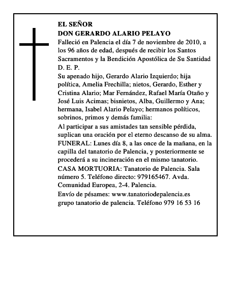 Don Gerardo Alario Pelayo