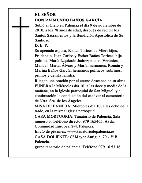 Don Raimundo Baños García