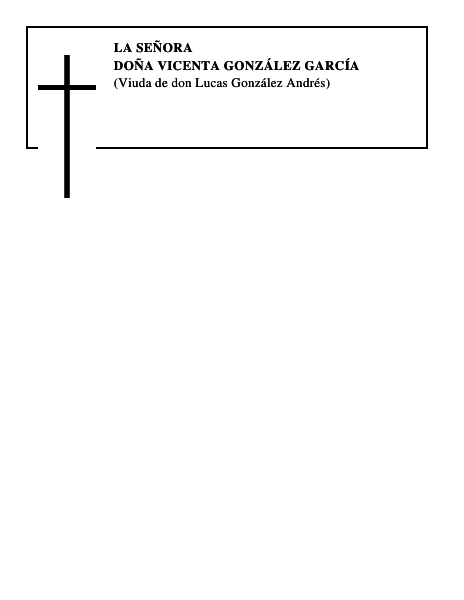 Doña Vicenta González García