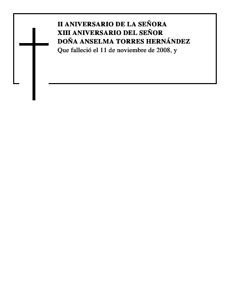 Doña Anselma Torres Hernández