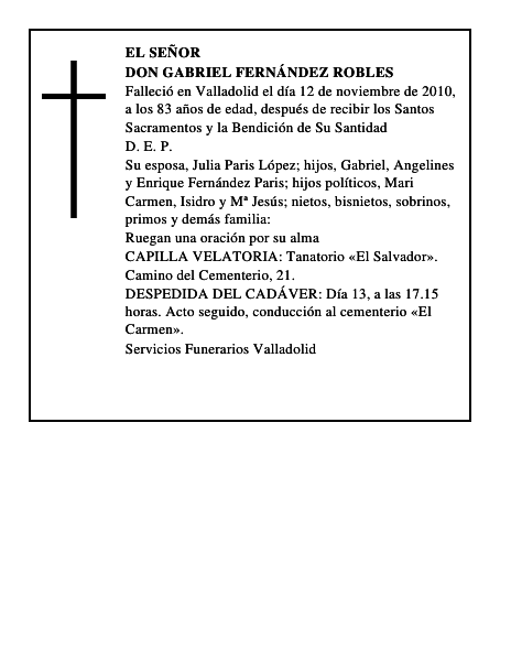 Don Gabriel Fernández Robles