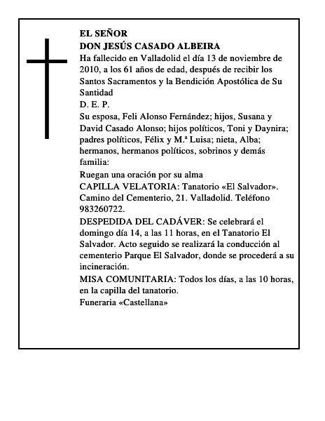 Don Jesús Casado Albeira