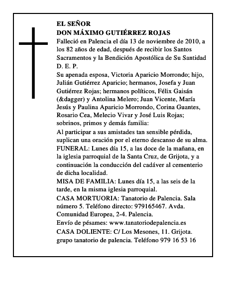 Don Máximo Gutiérrez Rojas
