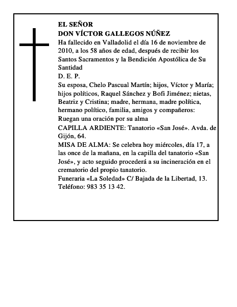Don Víctor Gallegos Núñez