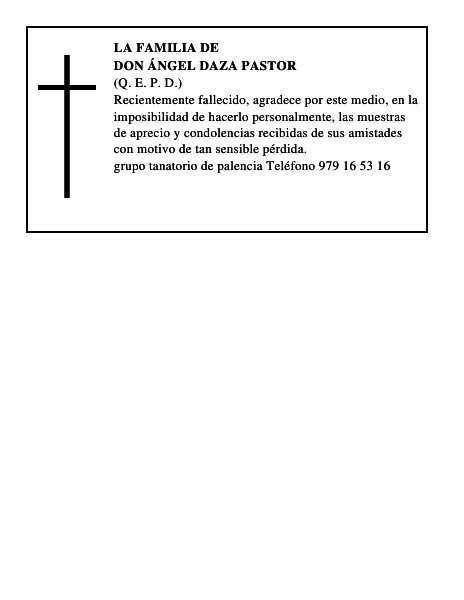 Don Ángel Daza Pastor