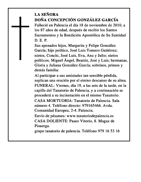 Doña Concepción González García