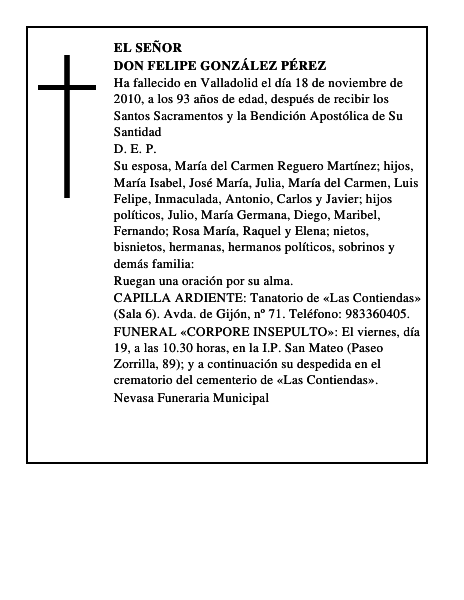 Don Felipe González Pérez