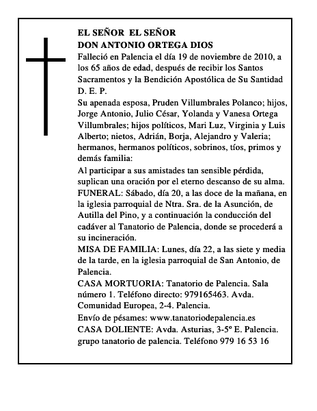 Don Antonio Ortega Dios