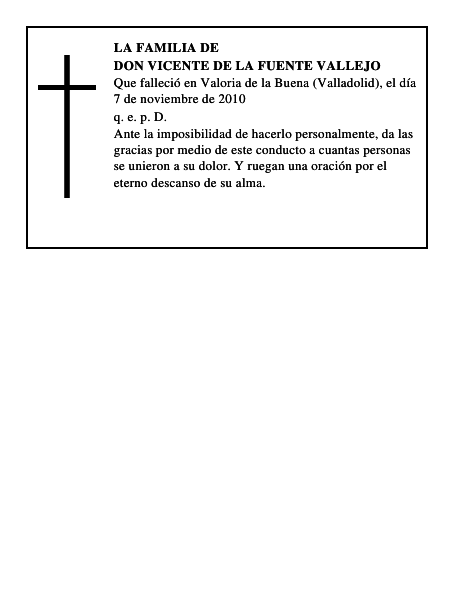 Don Vicente de la Fuente Vallejo