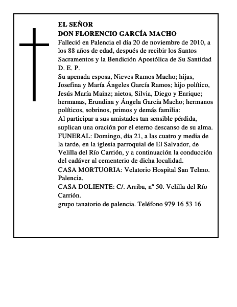 Don Florencio García Macho