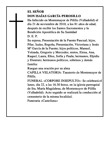 Don Isaías García Perosillo