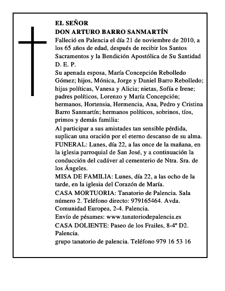 Don Arturo Barro Sanmartín
