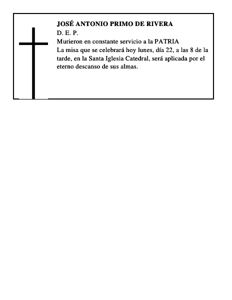 José Antonio Primo de Rivera