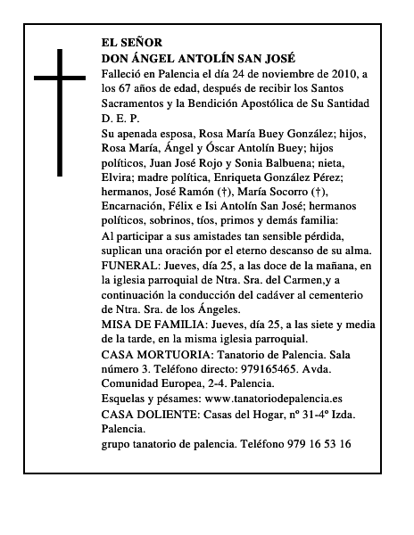 Don Ángel Antolín San José