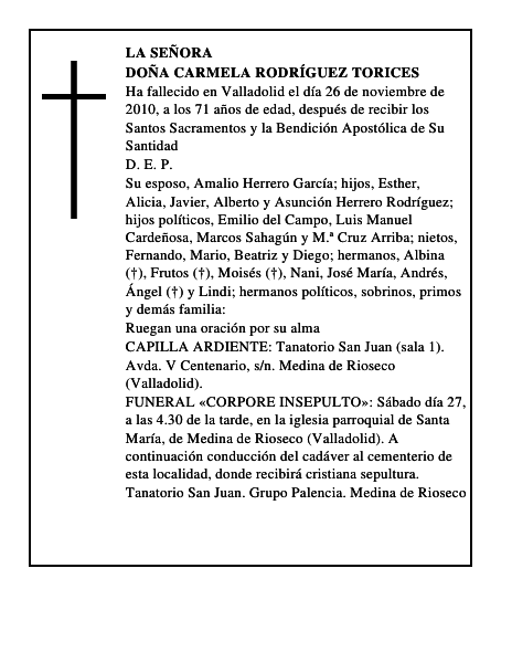Doña Carmela Rodríguez Torices