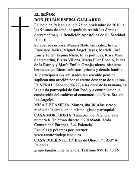 Don Julián Espina Gallardo