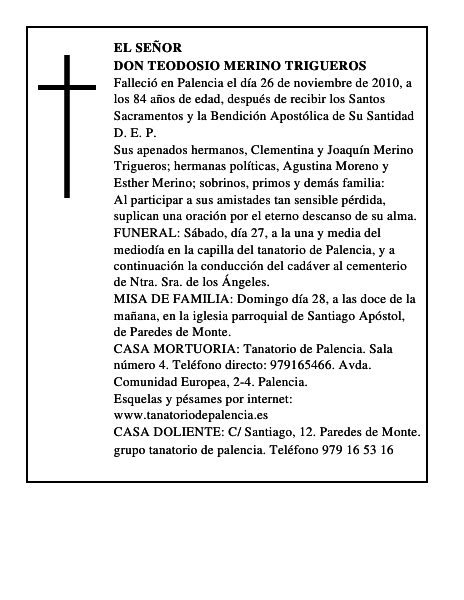 Don Teodosio Merino Trigueros