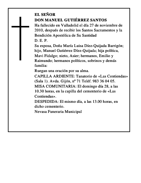 Don Manuel Gutiérrez Santos