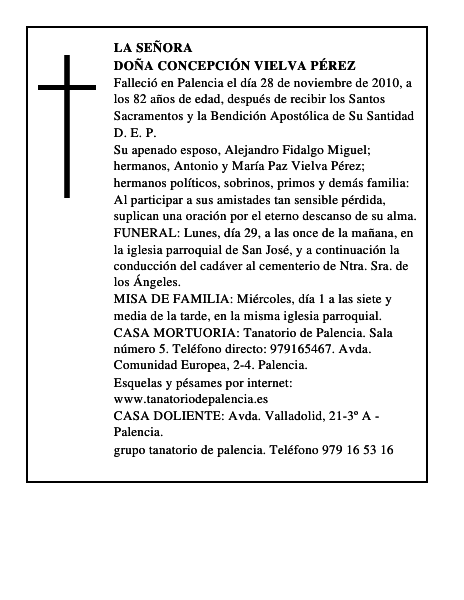 Doña Concepción Vielva Pérez